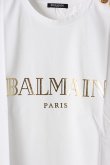 画像4: {SOLD}BALMAIN バルマン BF1 T-SHIRT BALMAIN-LOGO FOIL{9111077I042-GAD-AIS} (4)