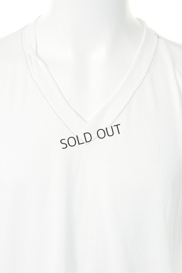画像3: {SOLD}KRIS VAN ASSCHE クリスヴァンアッシュ V NECK T-SHIRT CONTAST SEEM{-} (3)