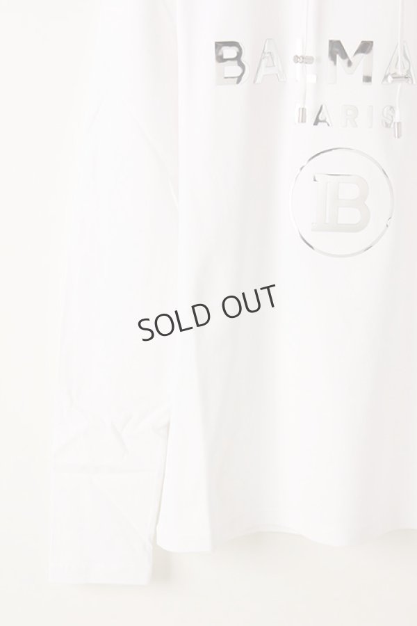 画像4: {SOLD}BALMAIN バルマン BH2 C&S PULL HOODIE NEW-LOGO{-AIA} (4)