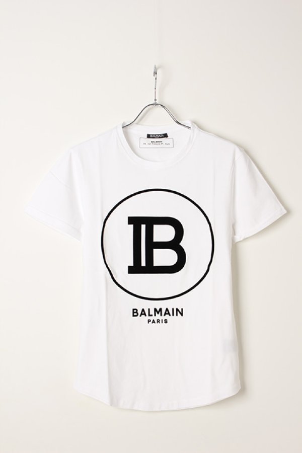 画像1: BALMAIN バルマン BH2 T-SHIRT B-LOGO{-AIA} (1)