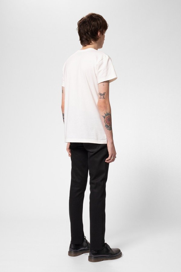 画像3: Nudie Jeans ヌーディージーンズ Grim Tim Dry Everblack グリムティム スリムストレート ジーンズ(レングス30) {113033030GRIMTIM792-BEA} (3)