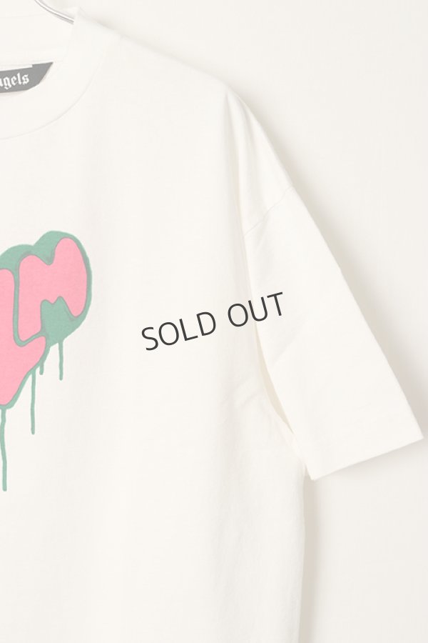 画像3: {SOLD}Palm Angels パームエンジェルス Spray Heart Classic Tee{PMAA001F21JER0220132-BDS} (3)