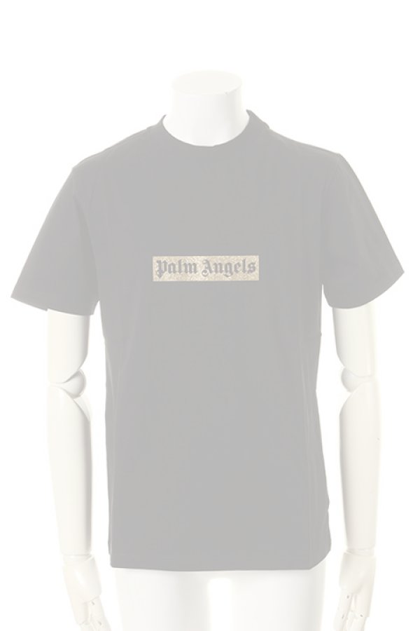 画像1:   Palm Angels パームエンジェルス GLITTER LOGO TEE{PMAA001S7084002-1093-AGS} (1)