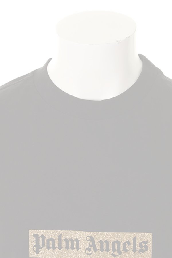 画像4:   Palm Angels パームエンジェルス GLITTER LOGO TEE{PMAA001S7084002-1093-AGS} (4)