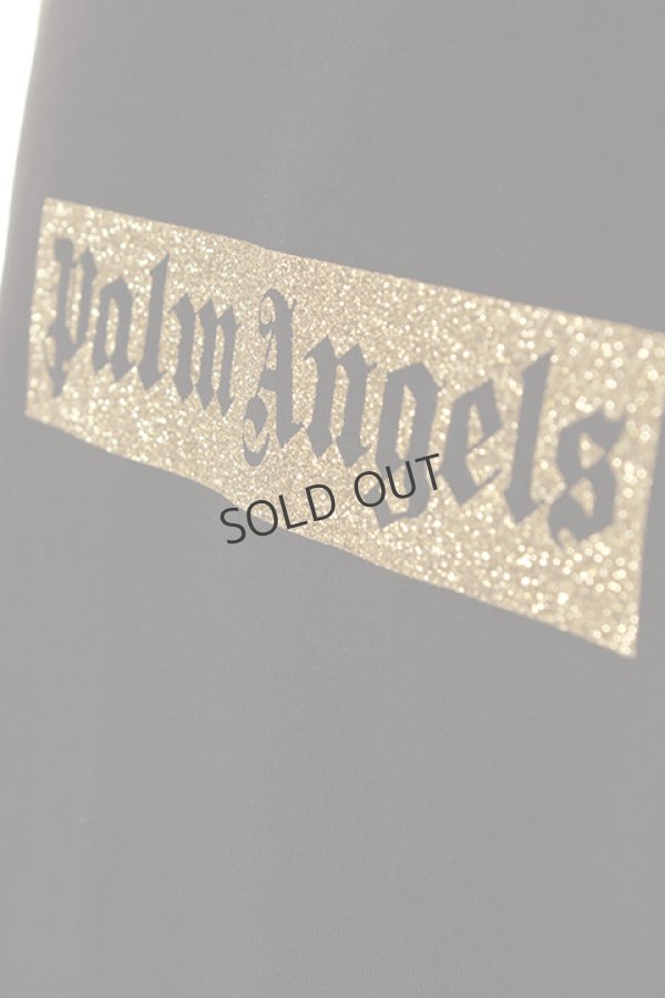 画像5: {SOLD}Palm Angels パームエンジェルス GLITTER LOGO TEE{PMAA001S7084002-1093-AGS} (5)