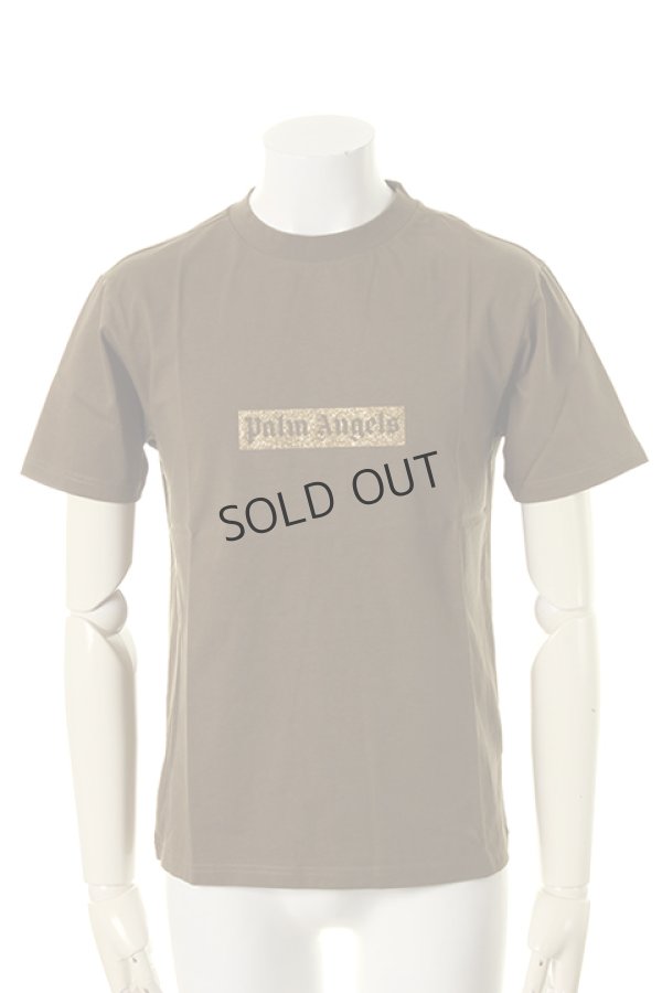 画像1: {SOLD}Palm Angels パームエンジェルス GLITTER LOGO TEE{PMAA001S7084002-4393-AGS} (1)