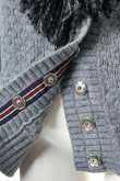画像5: dictionary ディクショナリー Fringe knit collar Cardigan{A11-LK1-CD01-02-} (5)