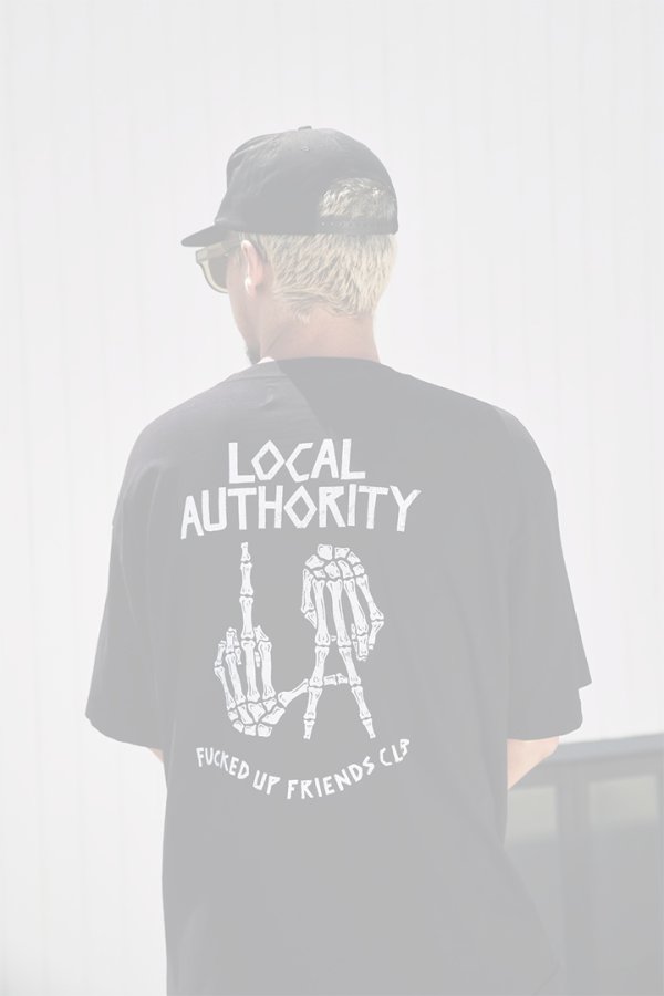 画像8:  {SOLD} LOCAL AUTHORITY ローカルオーソリティ LA BONES SHOP TEE{-BEA} (8)