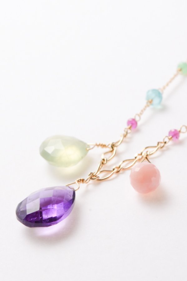 画像3: 【 30%OFF セール51,700円→36,190円】 ahkah blanc アーカーブラン トロワジュエルズネックレス 限定{AB0249010100-} (3)