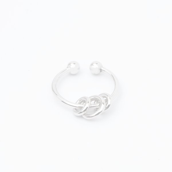 画像1:   Hirotaka ヒロタカ 3 Circles Ear Cuff(WhiteGold){-BJS} (1)