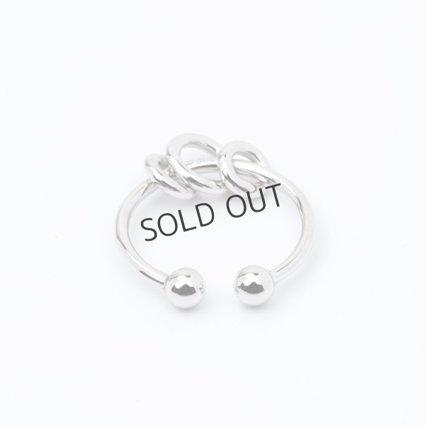 画像2: {SOLD}Hirotaka ヒロタカ 3 Circles Ear Cuff(WhiteGold){-BJS} (2)