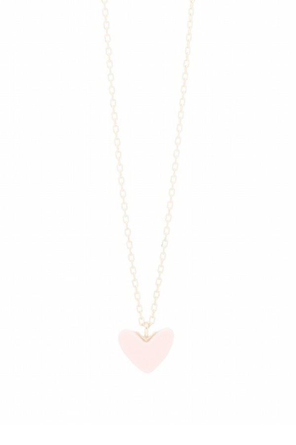 画像1:  {SOLD} ahkah blanc アーカーブラン ティランハート（ピンク）ネックレス{AB1648010100-ADA} (1)