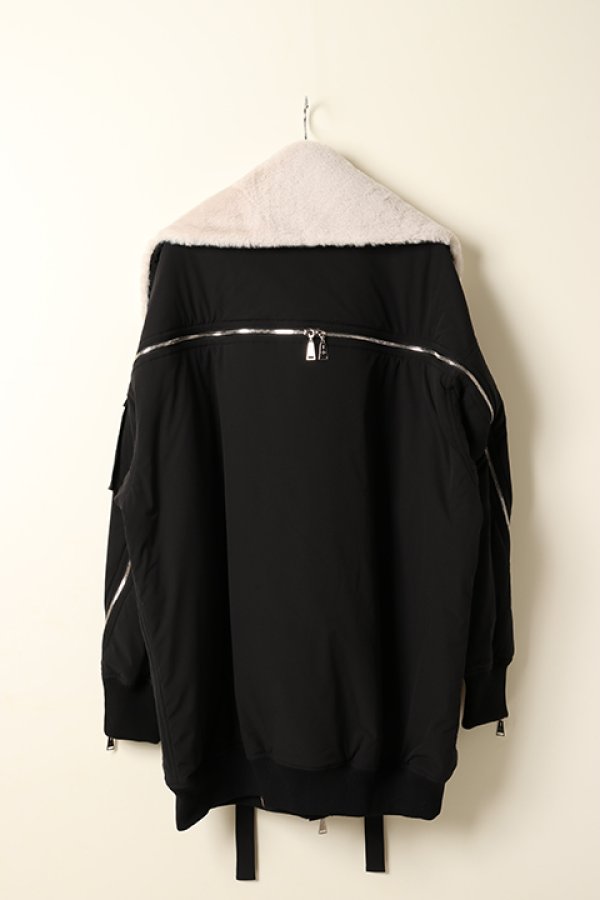 画像8: 【 30%OFF セール374,000円→261,800円】 ACUOD by CHANU アクオド バイ チャヌ Fur MA-1{-BBA} (8)