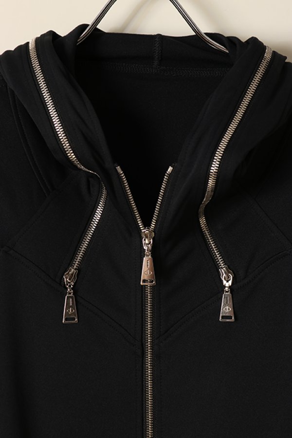 画像2: 【 30%OFF セール159,500円→111,650円】 ACUOD by CHANU アクオド バイ チャヌ Hood Zip UP{-BCA} (2)
