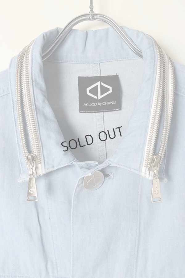 画像6: {SOLD}ACUOD by CHANU アクオド バイ チャヌ Over Jean Jacket{-BCS} (6)