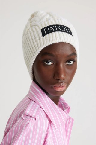 PATOU パトゥ オーガニックコットン製メダリオンフーディー{-BDA