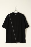 画像1: {SOLD}ACUOD by CHANU アクオド バイ チャヌ Diagonal Zip T-Shirts / Tシャツ{AC-20SS-DZTS/AC-RGL-DZTS-BBS} (1)