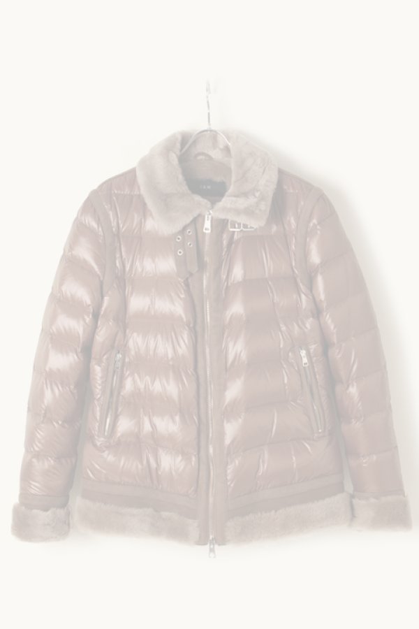 画像1:   EMMETI×AKM エンメティ×エイケイエム MATTE NYLON/MOUTON B-6{AE002-MTN004-25-AGA} (1)