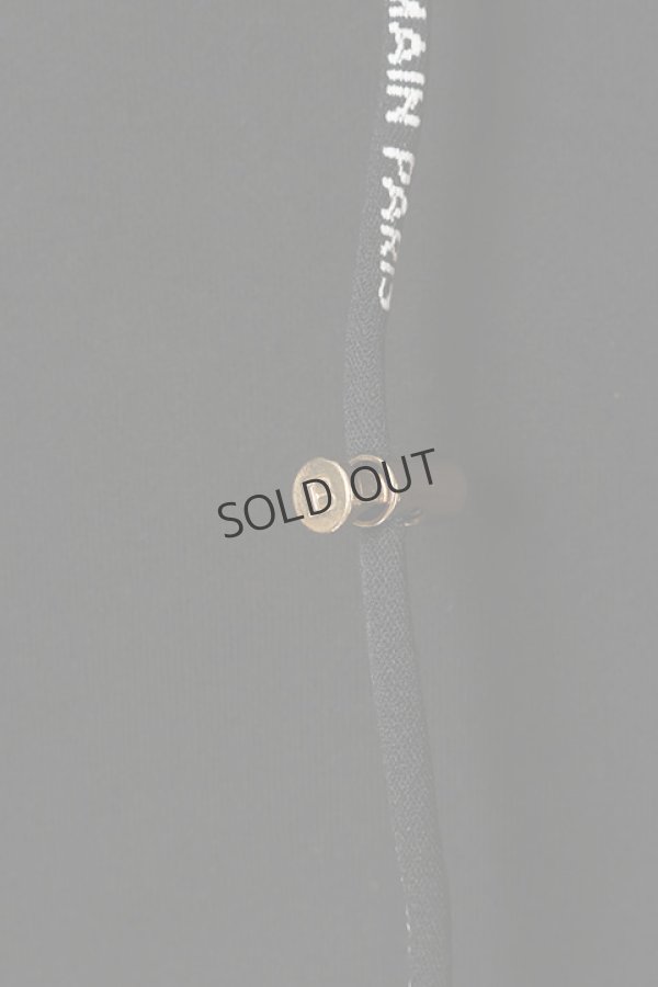 画像3: {SOLD}BALMAIN バルマン BF1 JERSEY BALMAIN FLOCK DETAIL CROPPED HOODIE{-BCS} (3)