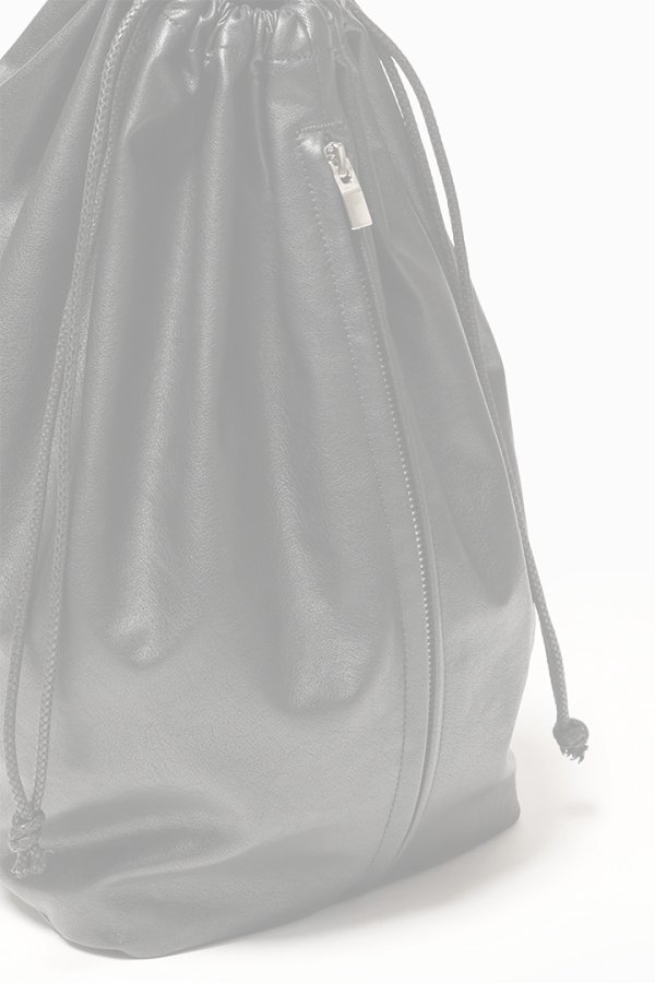 画像3: {SOLD}ATTACHMENT アタッチメント シンセティックレザー バケットバッグ{-BFS} (3)