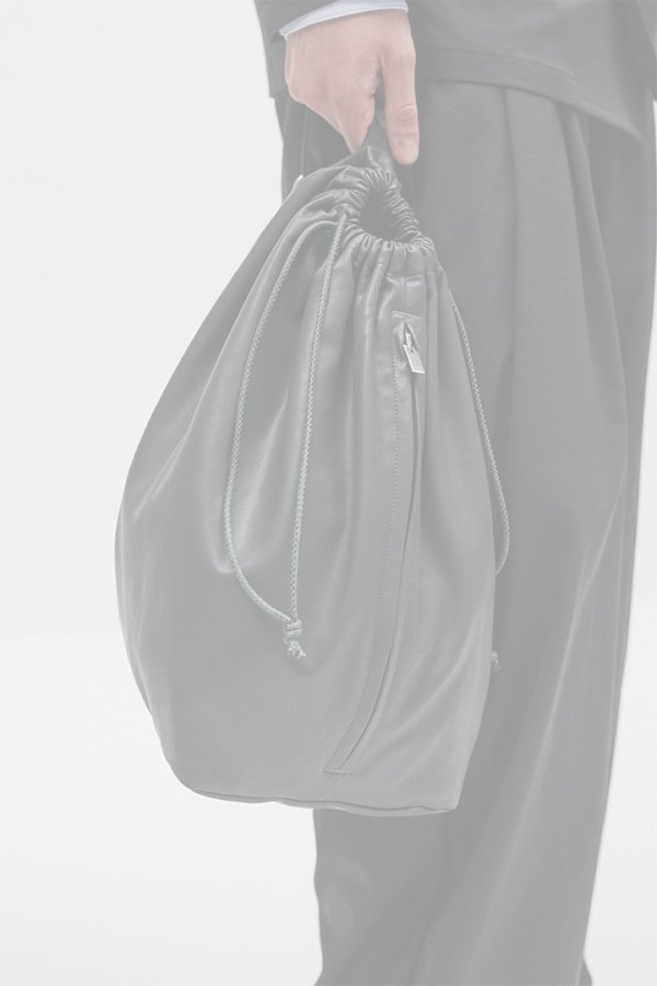 画像1: {SOLD}ATTACHMENT アタッチメント シンセティックレザー バケットバッグ{-BFS} (1)