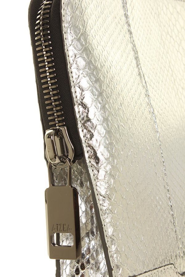 画像4: 【 30%OFF セール173,800円→121,660円】 AIZEA アイセア Document Kase（Gunmetal Zip）{-AGA} (4)