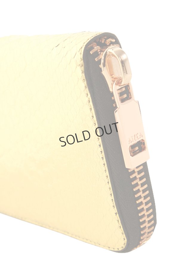 画像4: {SOLD}AIZEA アイセア Zippy Wallet（Pinkgold Zip）{-AGA} (4)