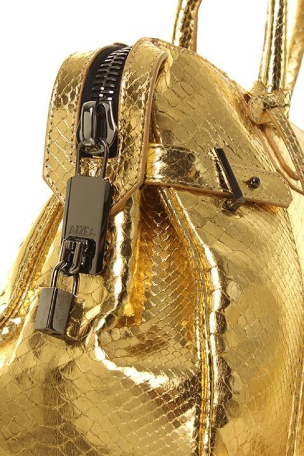 画像4: 【 30%OFF セール313,500円→219,450円】 AIZEA アイセア Bag Luisa（35cm）（Gunmetal Zip）{-AGA} (4)