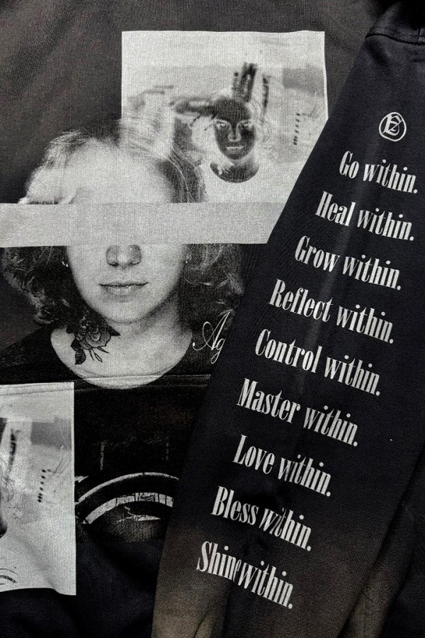 画像4: a good bad influence アグッドバッドインフルエンス DON'T LOOK HOODIE{-BEA} (4)