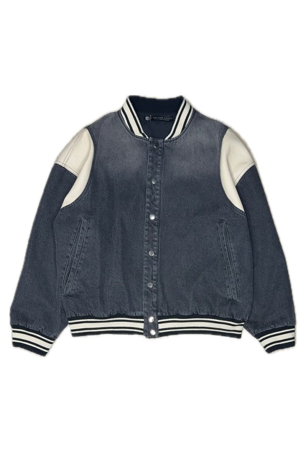 画像1: a good bad influence アグッドバッドインフルエンス DENIM VARSITY JACKET{-BEA} (1)