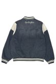 画像2: a good bad influence アグッドバッドインフルエンス DENIM VARSITY JACKET{-BEA} (2)
