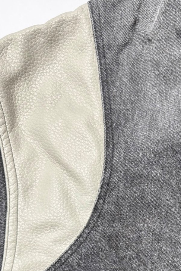 画像8: a good bad influence アグッドバッドインフルエンス DENIM VARSITY JACKET{-BEA} (8)