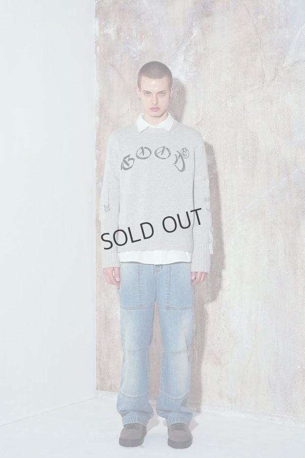 画像2: a good bad influence アグッドバッドインフルエンス GOOD LOGO SWEATER{-BEA} (2)