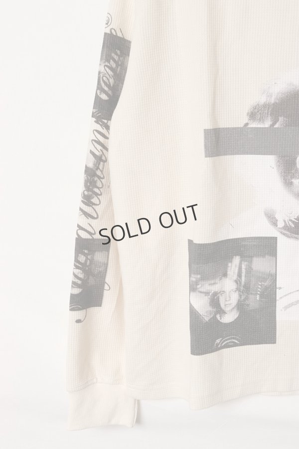 画像4: {SOLD}a good bad influence アグッドバッドインフルエンス DON’T LOOK WAFFLE LONG SLEEVE T-SHIRT{-BEA} (4)