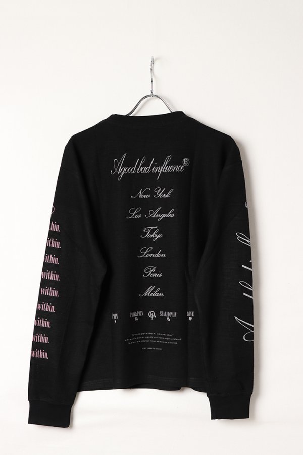 画像5: a good bad influence アグッドバッドインフルエンス I AM AN EXTRA LONG SLEEVE T-SHIRT{-BEA} (5)