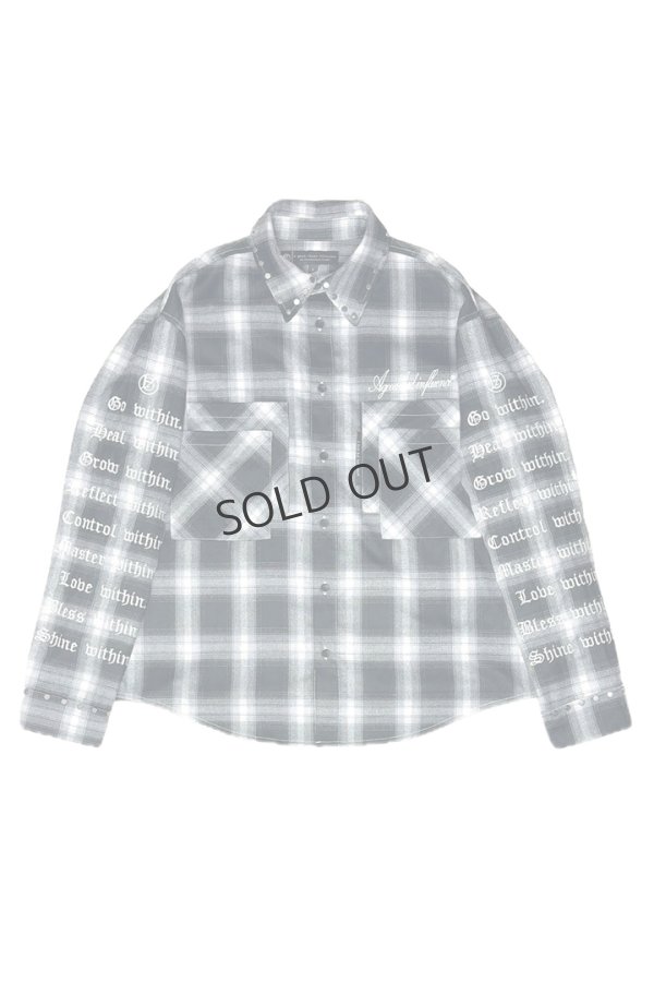 画像1: {SOLD}a good bad influence アグッドバッドインフルエンス CHECKER WITHIN SHIRT{-BEA} (1)