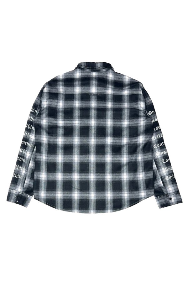 画像2: a good bad influence アグッドバッドインフルエンス CHECKER WITHIN SHIRT{-BEA} (2)