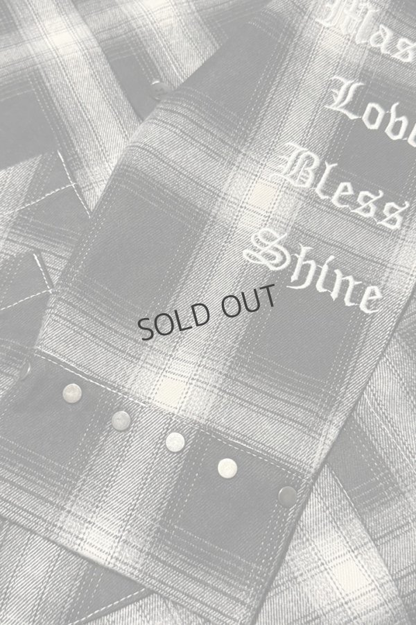 画像5: {SOLD}a good bad influence アグッドバッドインフルエンス CHECKER WITHIN SHIRT{-BEA} (5)