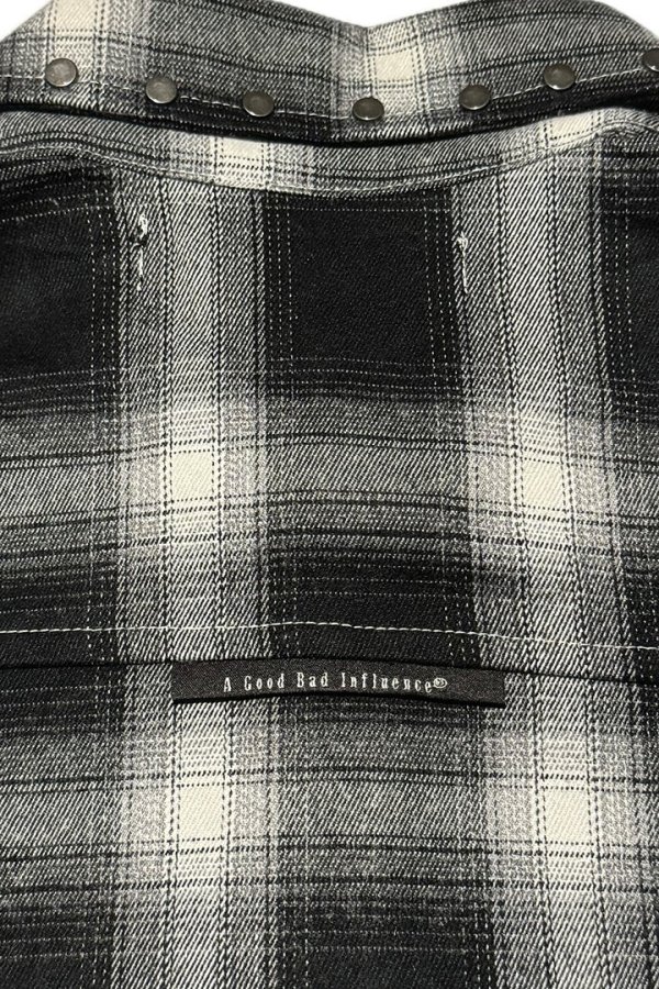画像6: a good bad influence アグッドバッドインフルエンス CHECKER WITHIN SHIRT{-BEA} (6)