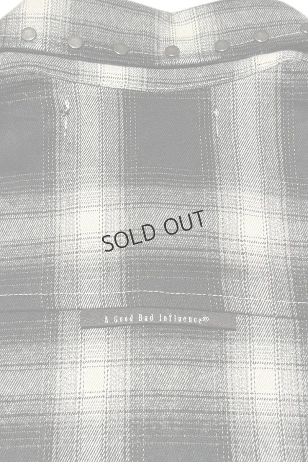 画像6: {SOLD}a good bad influence アグッドバッドインフルエンス CHECKER WITHIN SHIRT{-BEA} (6)