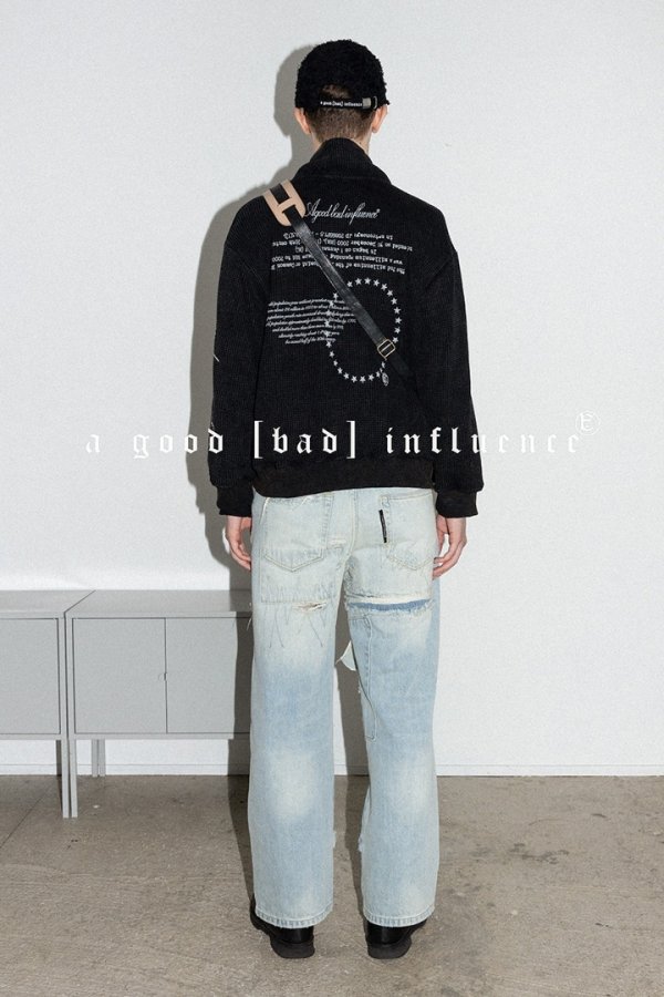 画像7: a good bad influence アグッドバッドインフルエンス WAFFLE TRACK TOP{-BES} (7)