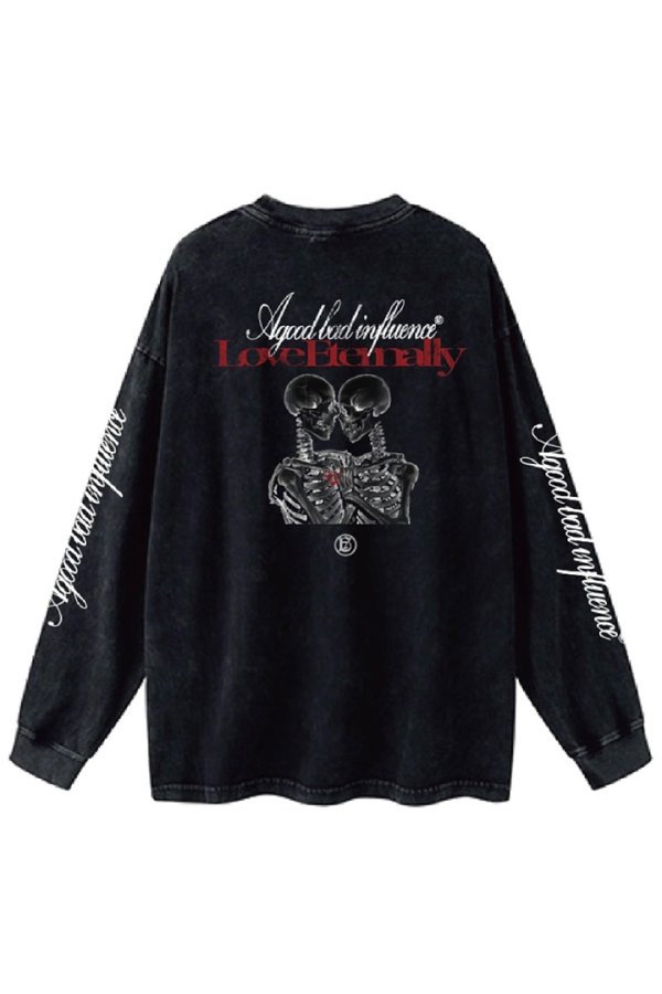 画像2: a good bad influence アグッドバッドインフルエンス LOVE ETERNALLY L/S T-SHIRT{-BES} (2)