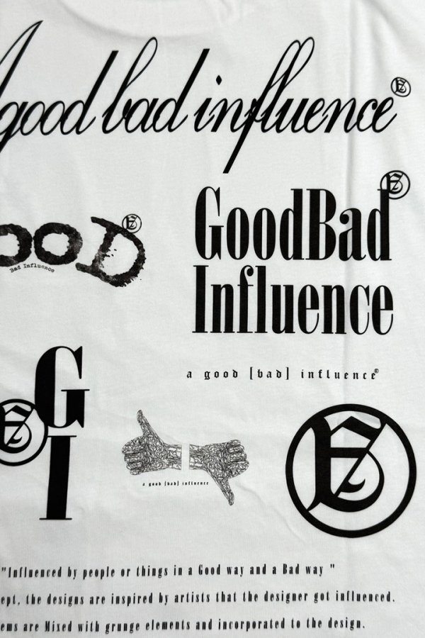 画像3: a good bad influence アグッドバッドインフルエンス ALL LOGO L/S T-SHIRT{-BES} (3)
