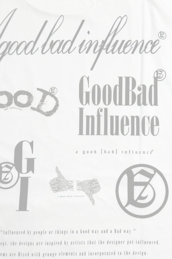 画像3: a good bad influence アグッドバッドインフルエンス ALL LOGO L/S T-SHIRT{-BES} (3)