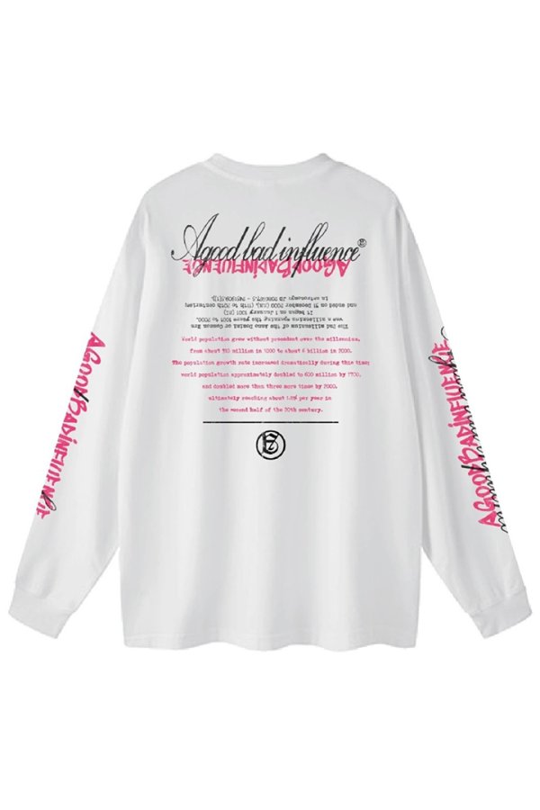 画像2: a good bad influence アグッドバッドインフルエンス 99 MOOD L/S T-SHIRT{-BES} (2)
