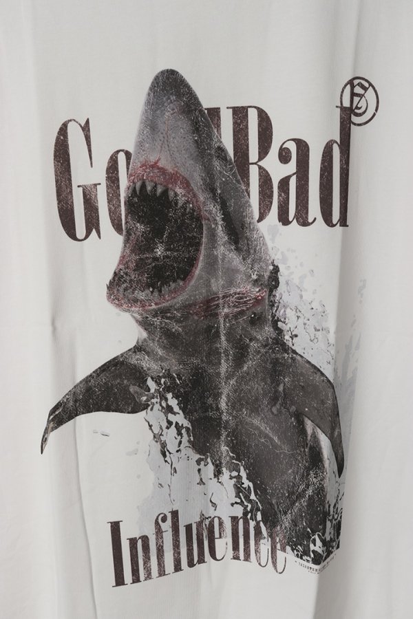 画像3: a good bad influence アグッドバッドインフルエンス SHARK T-SHIRT{-BES} (3)