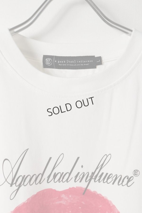 画像2: {SOLD}a good bad influence アグッドバッドインフルエンス KISS OF LIFE T-SHIRT{-BES} (2)