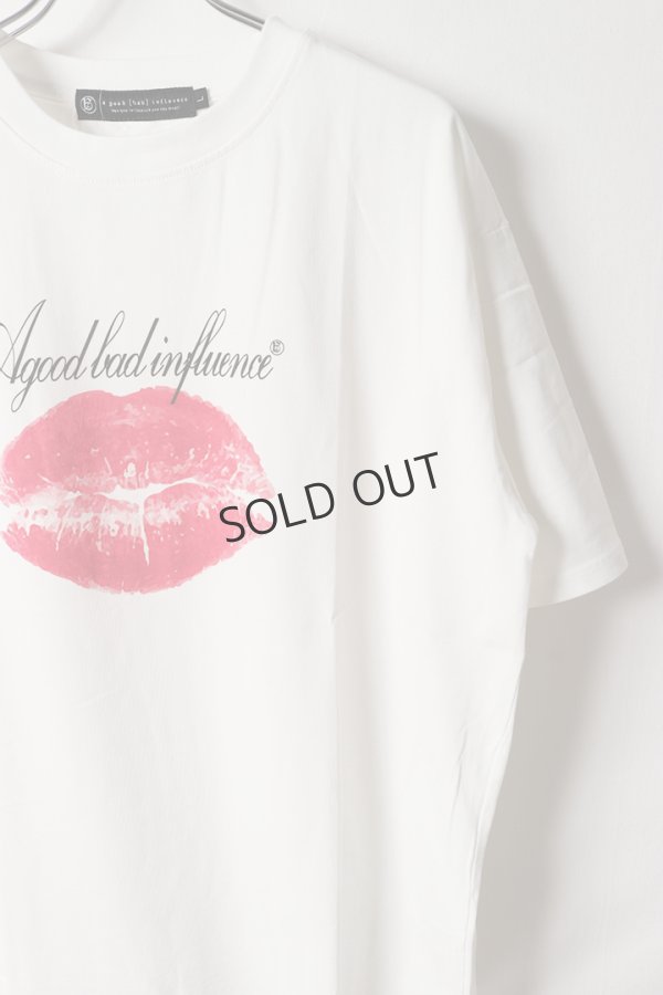 画像4: {SOLD}a good bad influence アグッドバッドインフルエンス KISS OF LIFE T-SHIRT{-BES} (4)