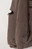 画像3: a good bad influence アグッドバッドインフルエンス AGED DISTRESED ZIP HOODIE{-BFA} (3)