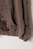画像4: a good bad influence アグッドバッドインフルエンス AGED DISTRESED ZIP HOODIE{-BFA} (4)